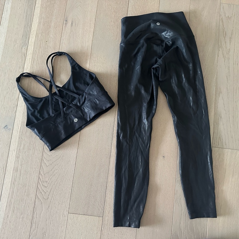 Lululemon Align SHINE leggings & energy bra SET